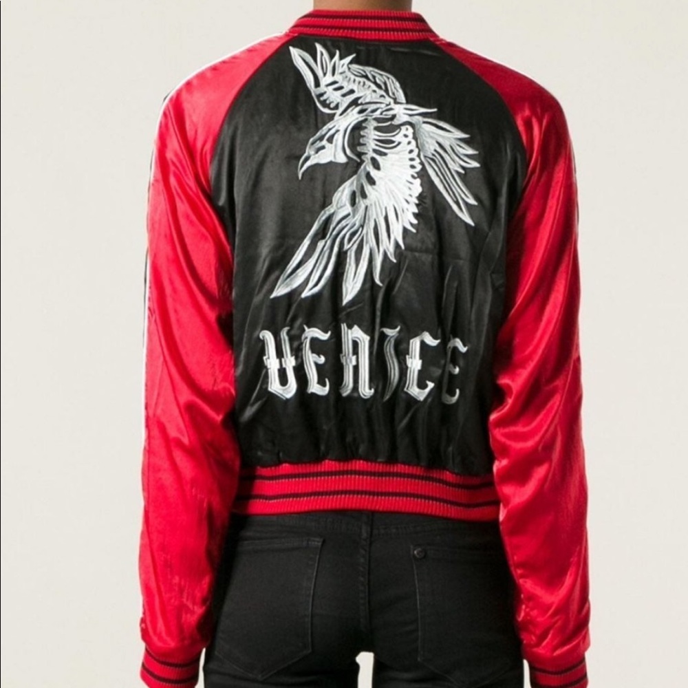 DIESEL Women's Black 'G-Absol' Reversible Bomber Jacket